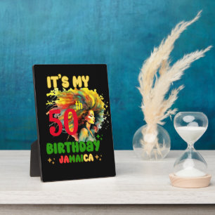 Island Vibes Jamaica Birthday Girl Group Matching Fotoplatte