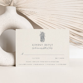 Island Vintage Ananas - Hochzeitsfeier RSVP Karte