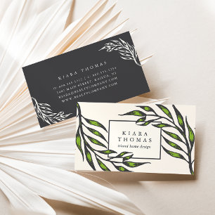 Island Vintage Botanical Visitenkarte