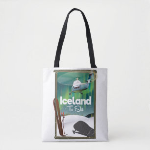 Island Vintage-Skiplakat