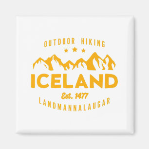Island WanderLANDMANNALAUGAR Est. 1477 Prämie T Magnet