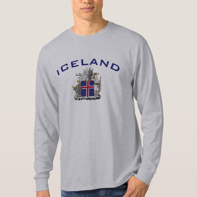 Island-Wappen T-Shirt (Vorderseite)