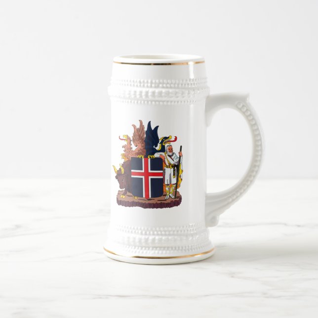 Island-Wappen Tasse (Rechts)