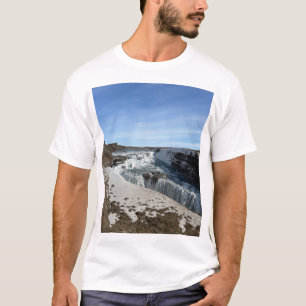 Island-Wasserfall-Naturfotografie-T-Shirt aus Isla T-Shirt