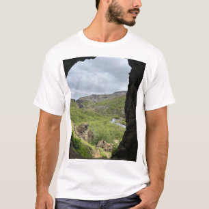 Island-Wasserfall-Naturfotografie-T-Shirt aus Isla T-Shirt