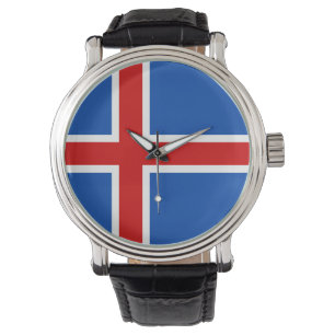 Island Watch - Die Flagge Islands Armbanduhr