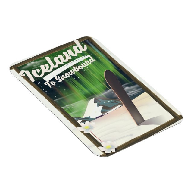 Island zum Snowboard Magnet (Rechte Seite)