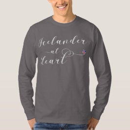 Isländer am Herz-Tee-Shirt, Island T-Shirt