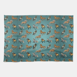 Isländer im Gangart-Blau Geschirrtuch