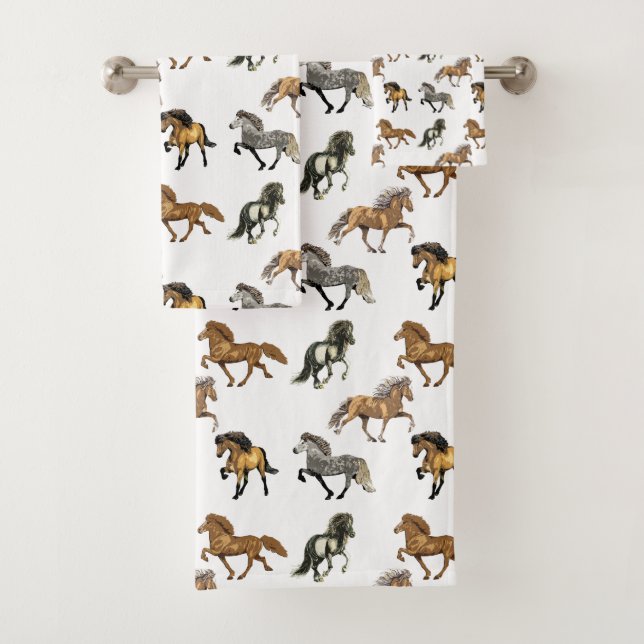 Isländer in der Gangart Badhandtuch Set (Insitu)