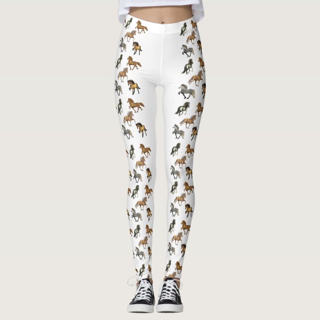 Isländer in der Gangart Leggings (Vorderseite)