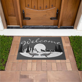 Isländer mit Wahl und Tölter  Fußmatte