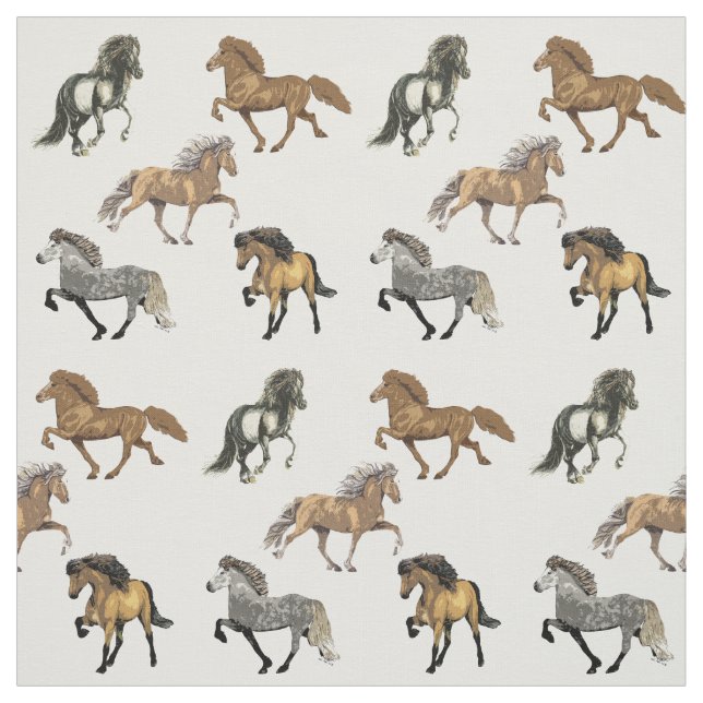 Isländers in der Gangart Stoff (Muster)