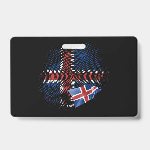 Islandflagge Ausweis