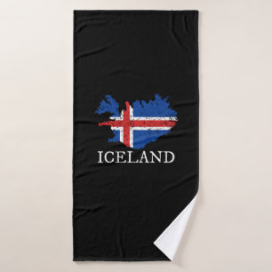Islandflagge Badehandtuch
