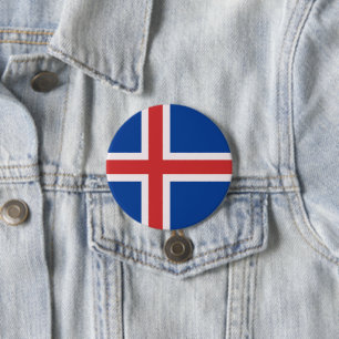 Islandflagge Button