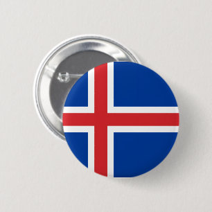 Islandflagge Button