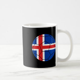 Islandflagge Fußball Island Fußball _1  Kaffeetasse