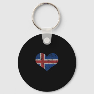 Islandflagge Isländer Liebe Herz Zuhause Urlaub Fa Schlüsselanhänger