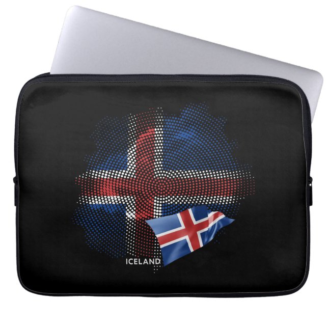 Islandflagge Laptopschutzhülle (Vorderseite)