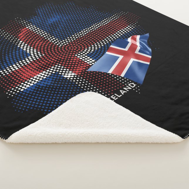 Islandflagge Sherpadecke (3/4)