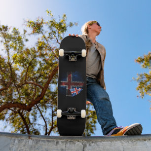 Islandflagge Skateboard