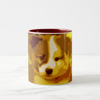 Islandhund Zweifarbige Tasse