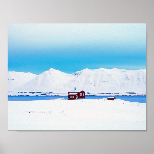 Islandhütte Poster (Vorne)