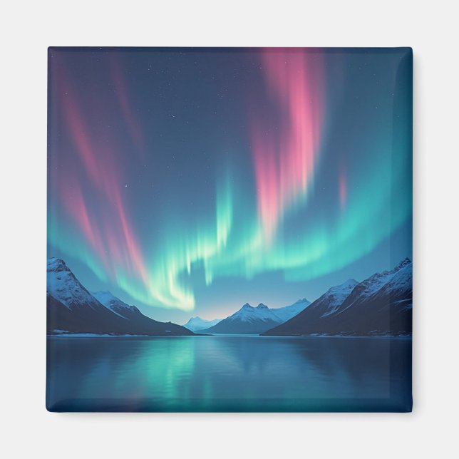Isländisch Aurora Magnet (Vorne)