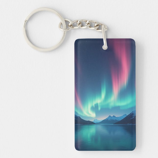 Isländisch Aurora Schlüsselanhänger (Vorderseite)