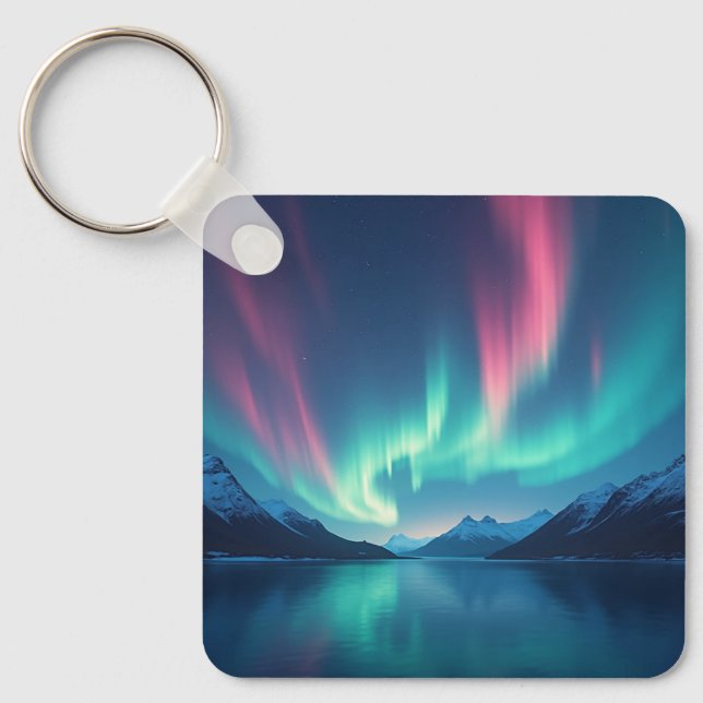 Isländisch Aurora Schlüsselanhänger (Vorderseite)