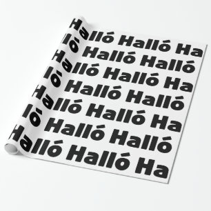 Isländisch Halló { Hello ) Íslenska Language Geschenkpapier