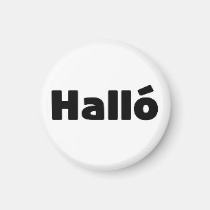 Isländisch Halló { Hello ) Íslenska Language Magnet