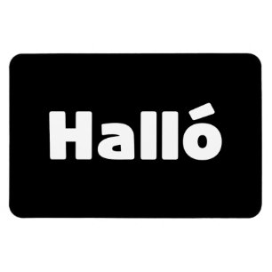 Isländisch Halló { Hello ) Íslenska Language Magnet