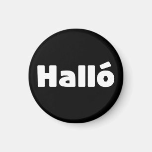 Isländisch Halló { Hello ) Íslenska Language Magnet