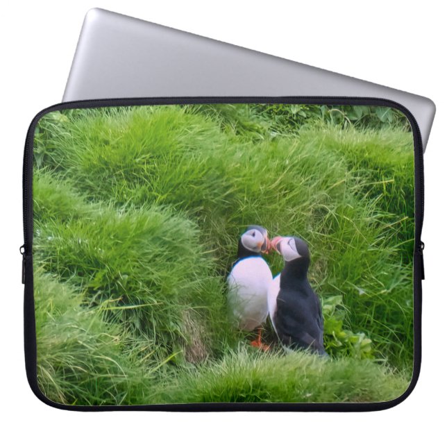 Isländisch Puffin Bird Laptopschutzhülle (Vorderseite)