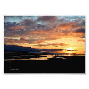 Isländisch Sunset Fotodruck