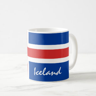 Isländische Fahne & isländische Urlaubs-/Sportfans Kaffeetasse