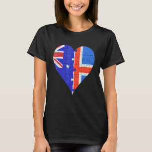 Isländische Flagge Australiens T-Shirt