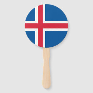Isländische Flagge Fächer
