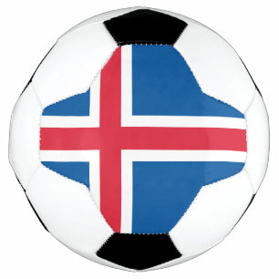 Isländische Flagge Fußball