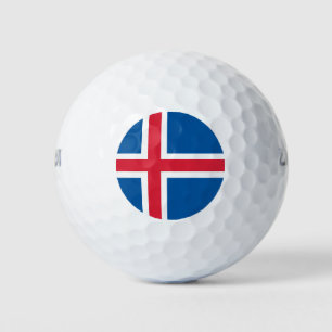 Isländische Flagge Golfball
