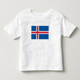 Isländische Flagge Kleinkind T-shirt