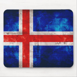 isländische Flagge Mousepad