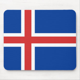 Isländische Flagge Mousepad