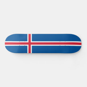Isländische Flagge Skateboard