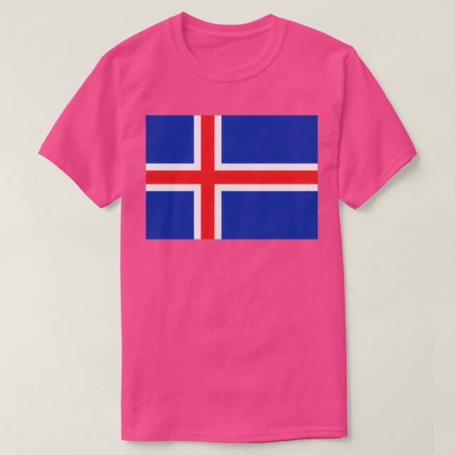 isländische Flagge T-Shirt (Design vorne)