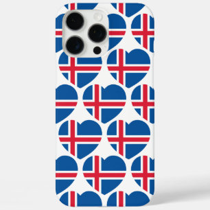 Isländische Herzenflagge iPhone 16 Pro Max Hülle