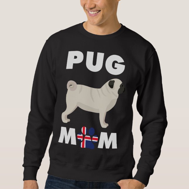 Isländische Hunde Mops Mama Essenzieller T - Shirt (Vorderseite)