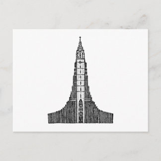 Isländische Kathedrale (Hallgrimskirkja) Postkarte